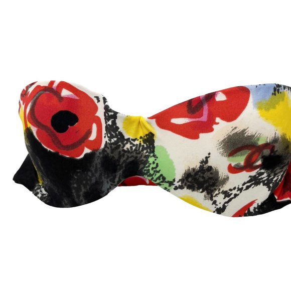 CHANEL Vintage 97P Coco Mark Logo Swimsuit Bikini #38 Camellia [102670] - Picture 3 of 8